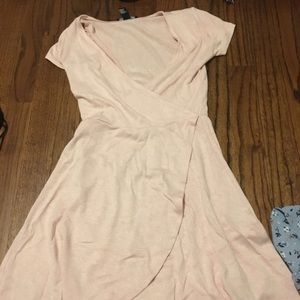 forever 21 pink wrap dress